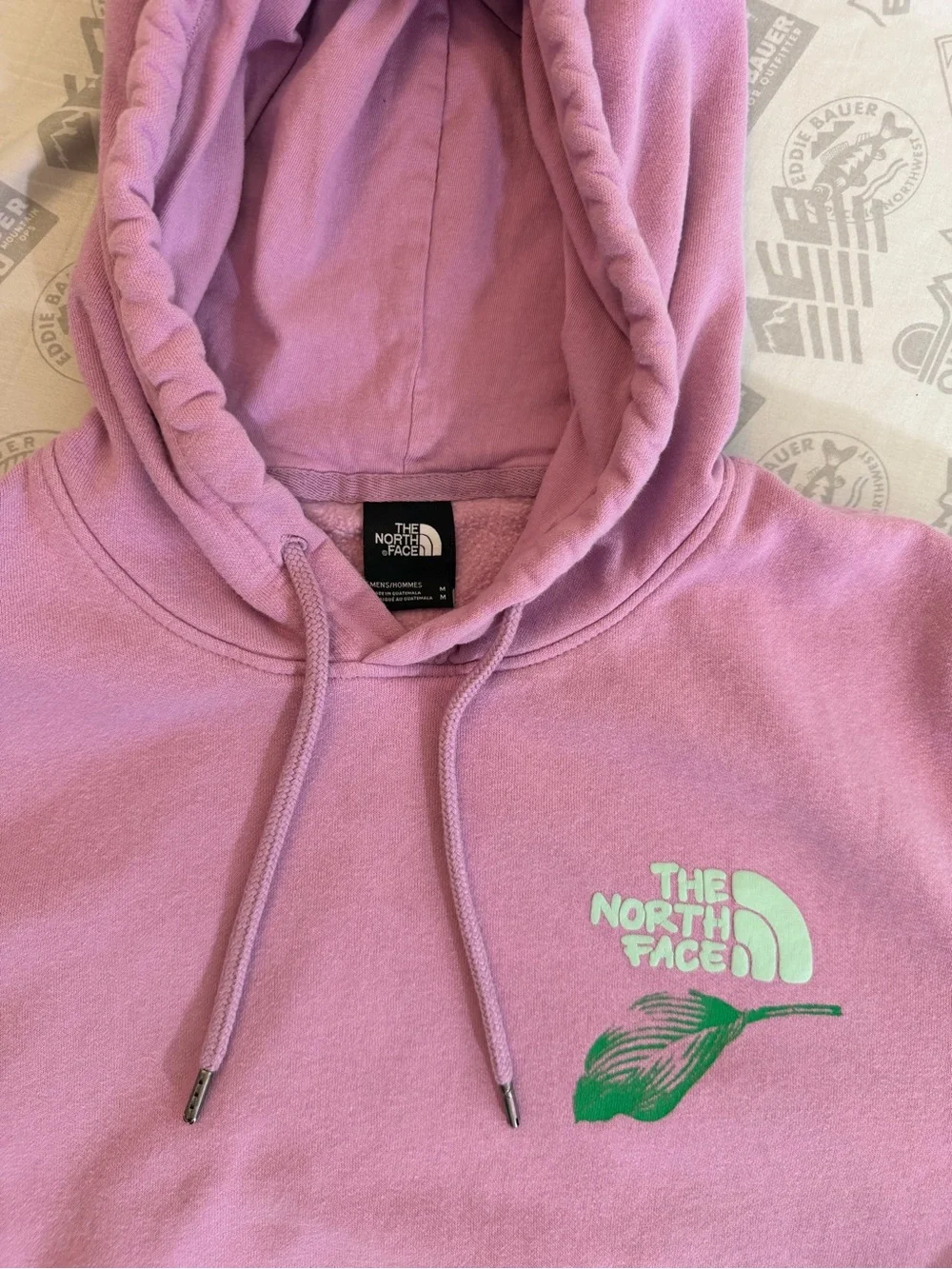 The North Face Nature Is Magic Men’s Sz Medium Pink Green Hoodie Pullover